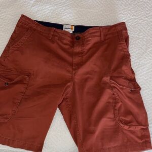 Timberland Red Rust Cargo Shorts